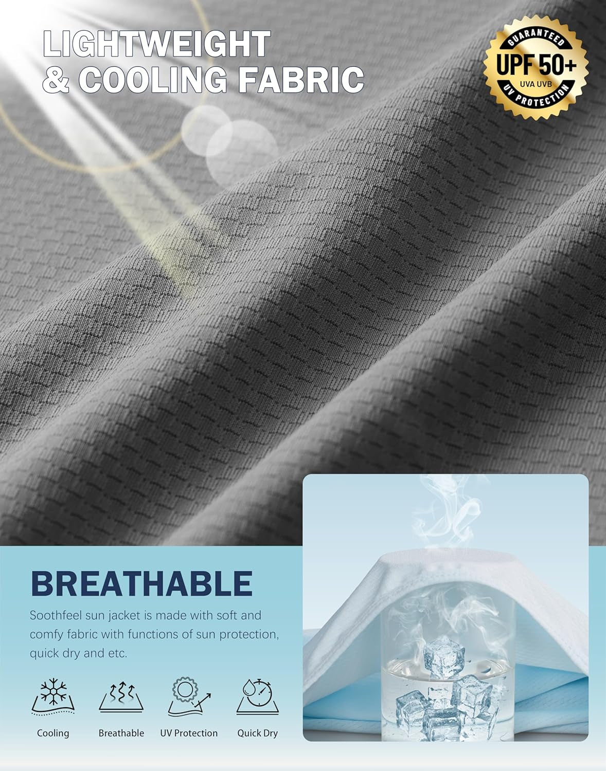 Women'S UPF 50+ Sun Protection Hoodie Jacket Lightweight Long Sleeve Sun Shirt for Women with Pocket Hiking Outdoor