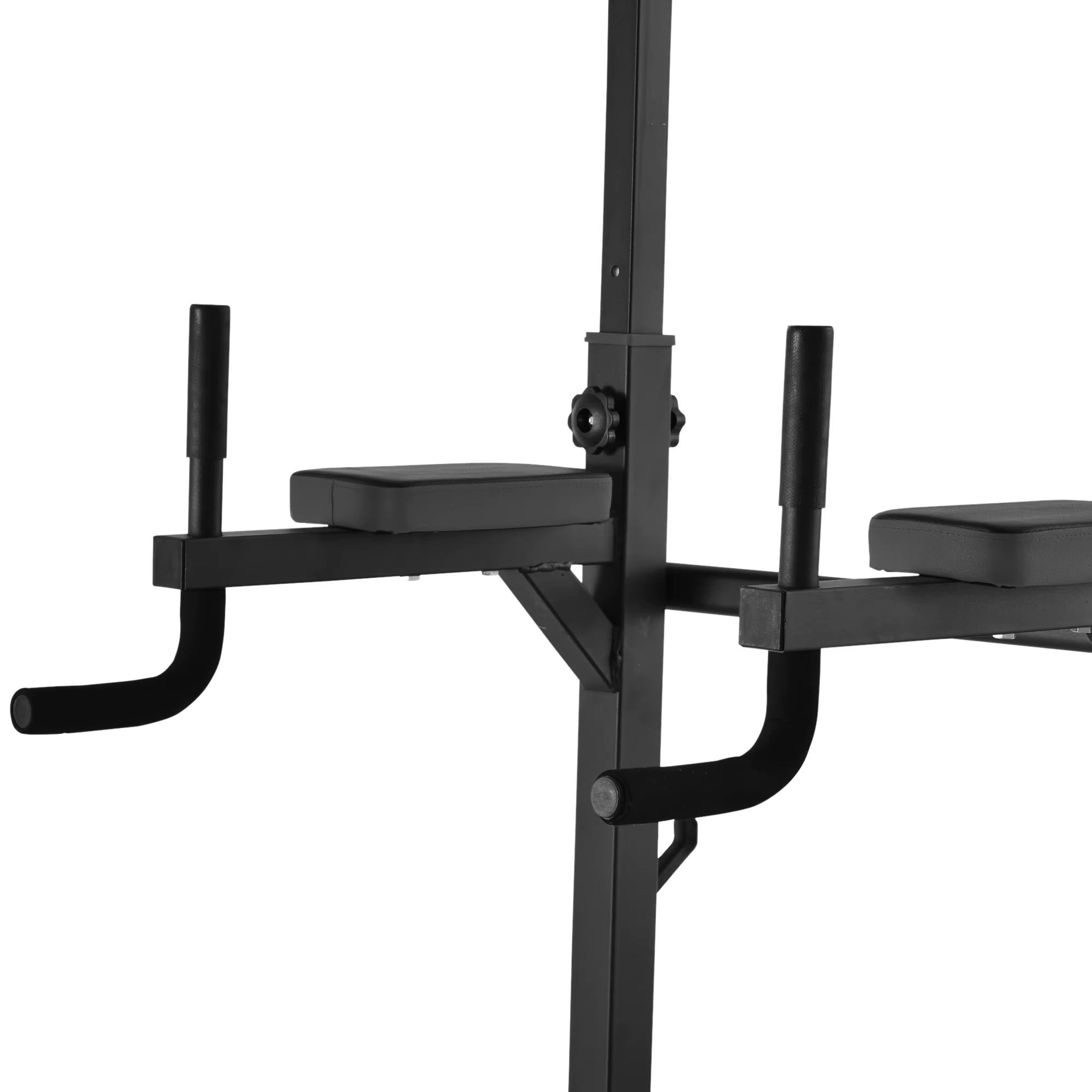 Pull up Station with Adjustable Weight Bench, Dip Station and Barbell Rack, Multi-Function Power Tower Free Standing