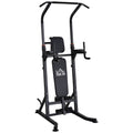 Pull up Station with Adjustable Weight Bench, Dip Station and Barbell Rack, Multi-Function Power Tower Free Standing