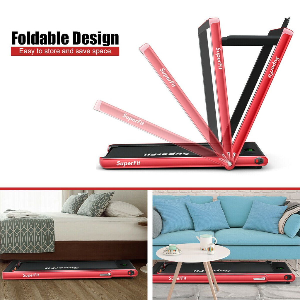 1-12Kph Folding Electric Treadmill with Bluetooth Capability