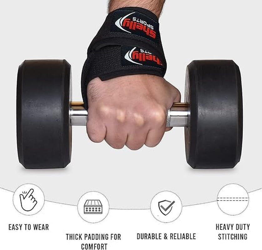 Shelly Figure 8 Weight Lifting Straps, Heavy Duty Gym Wrist Straps with Padded C