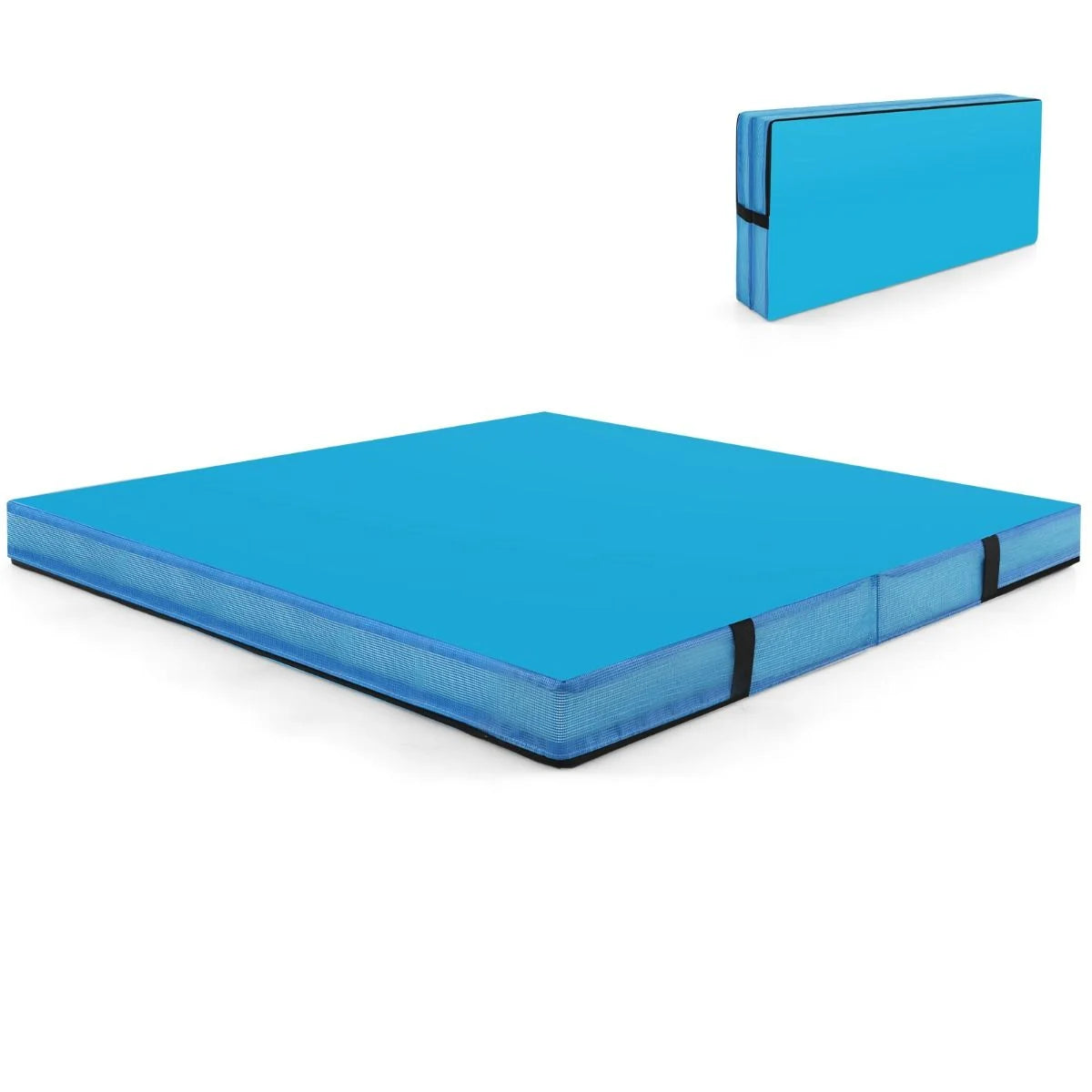 Folding Gymnastic Mat with PU Leather Cover and Carrying Handles